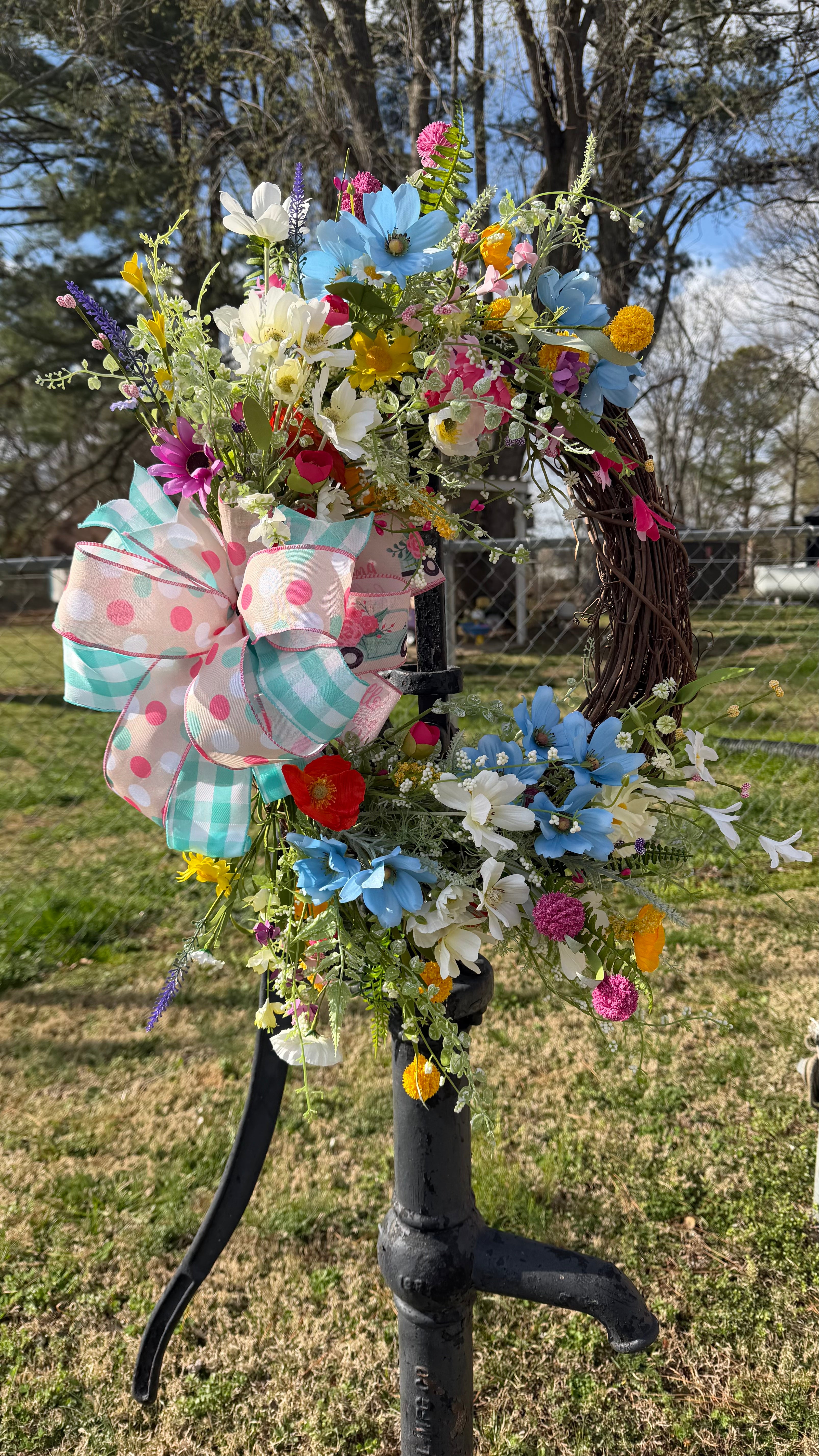 Spring mix wreath